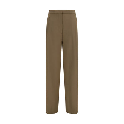 Brown Wool Oves Aries Casual Pants