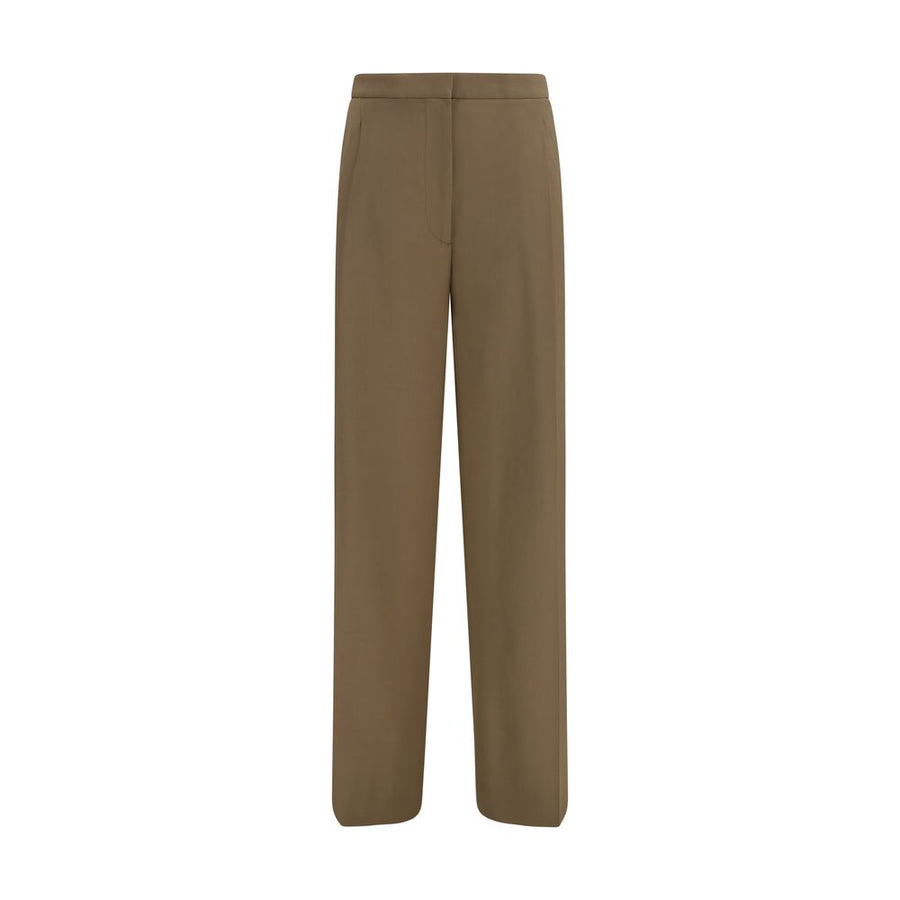Brown Wool Oves Aries Casual Pants