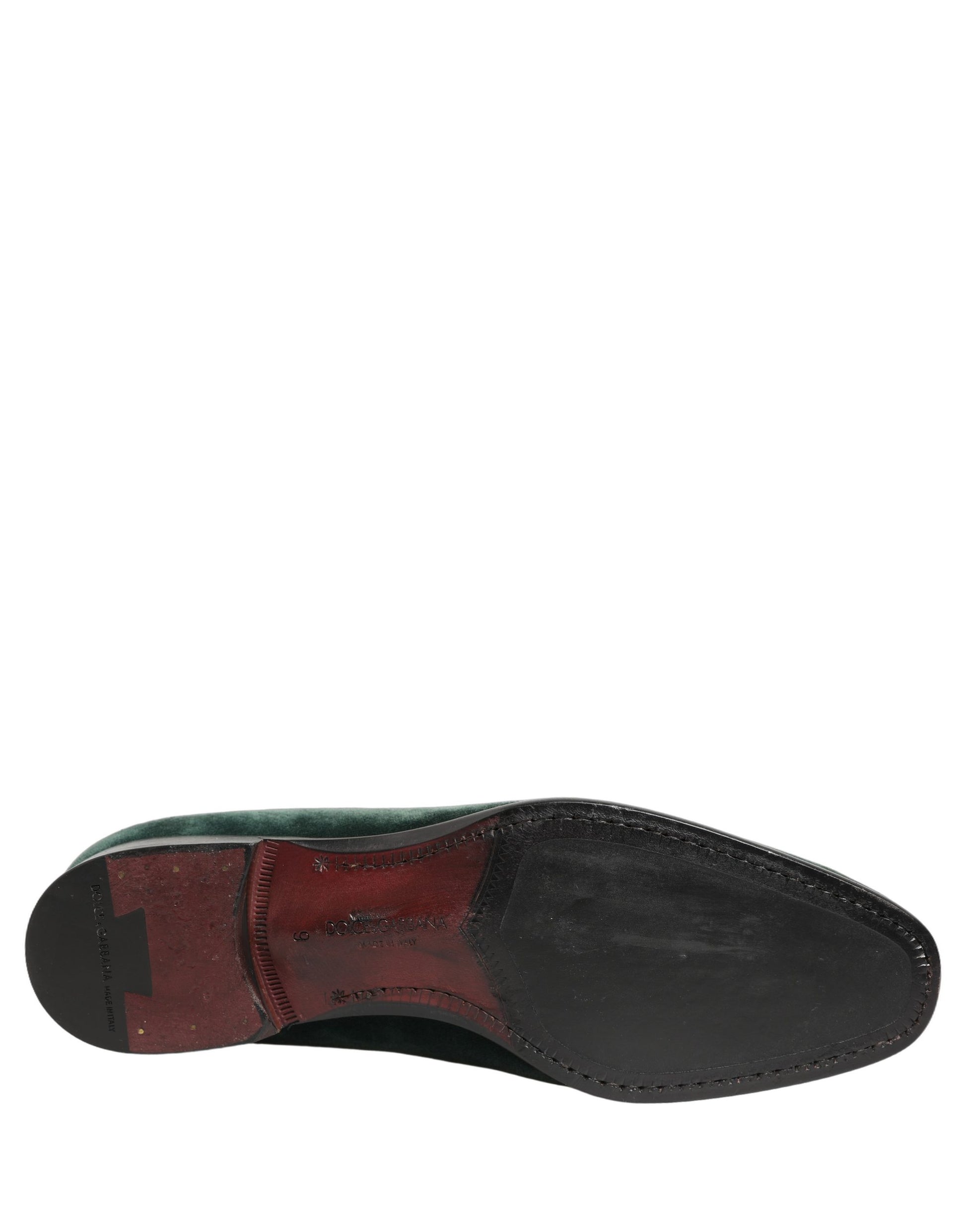 Green Suede Formal Slip On Men Loafers Shoes