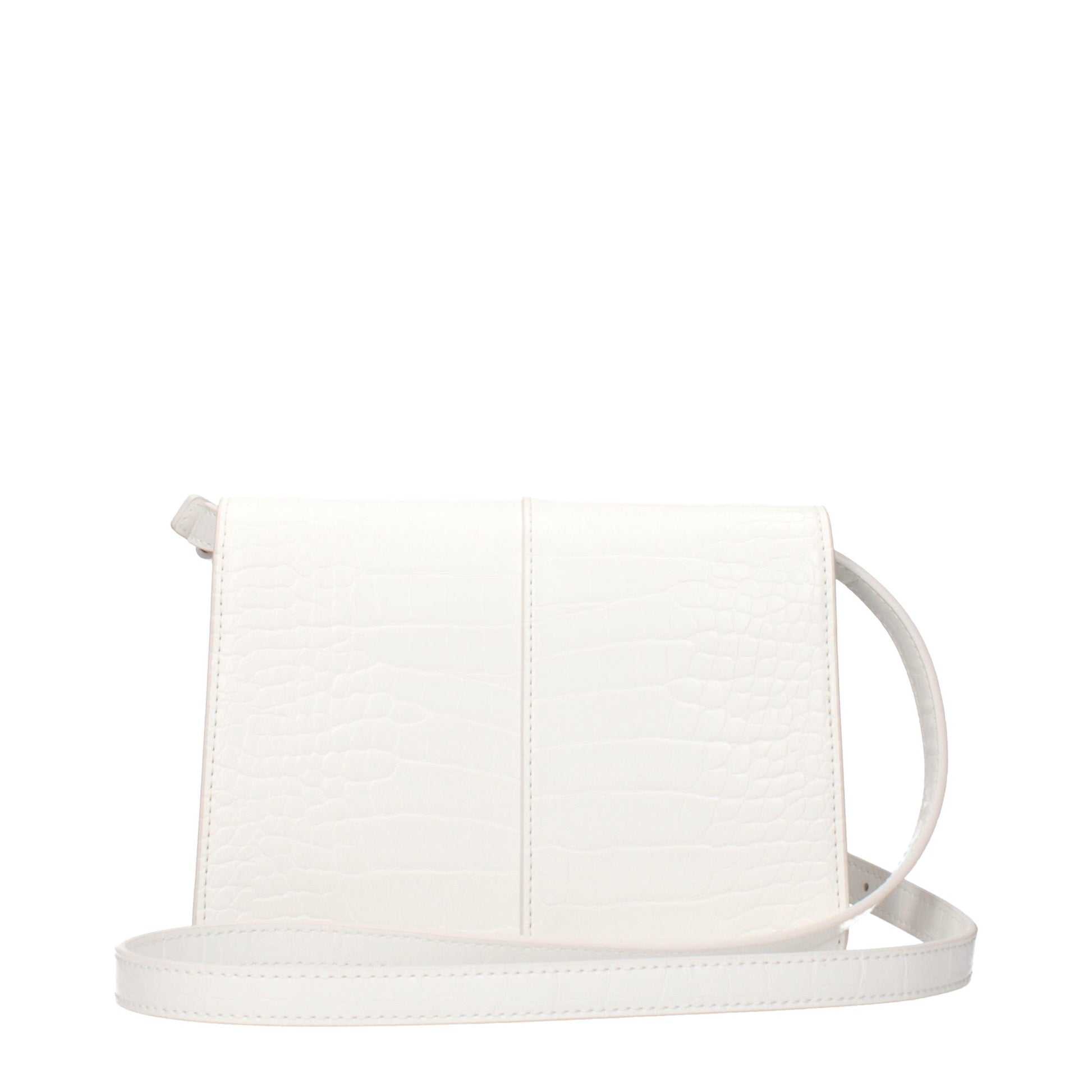 White Polyethylene Crossbody Bag