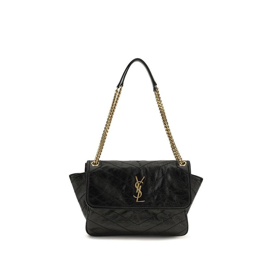 Black Calf Leather Bos Taurus Shoulder Bag