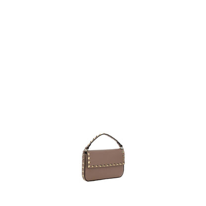 Beige Calf Leather Bos Taurus Shoulder Bag