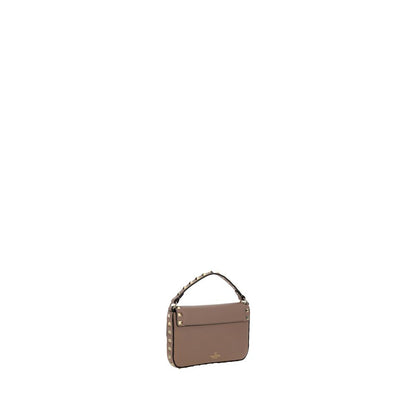 Beige Calf Leather Bos Taurus Shoulder Bag