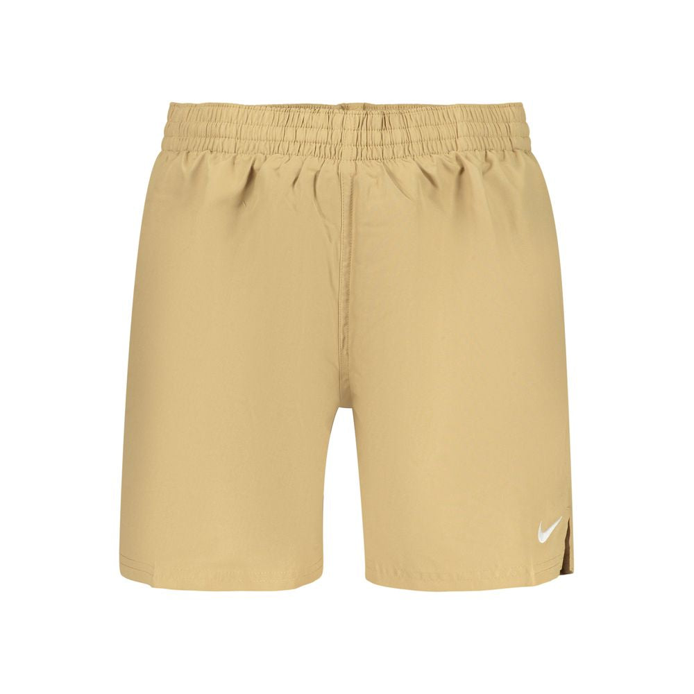 Beige Polyster Men Boxer
