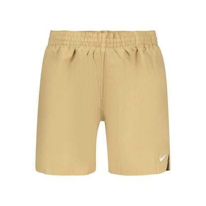 Beige Polyster Men Boxer