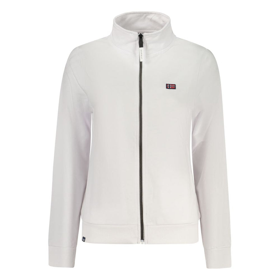 White Cotton Women's Sweatshirt