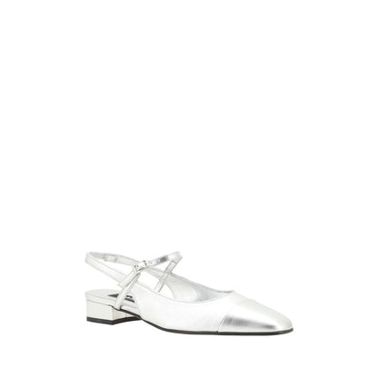 Silver Calf Leather Bos Taurus Platform Loafers