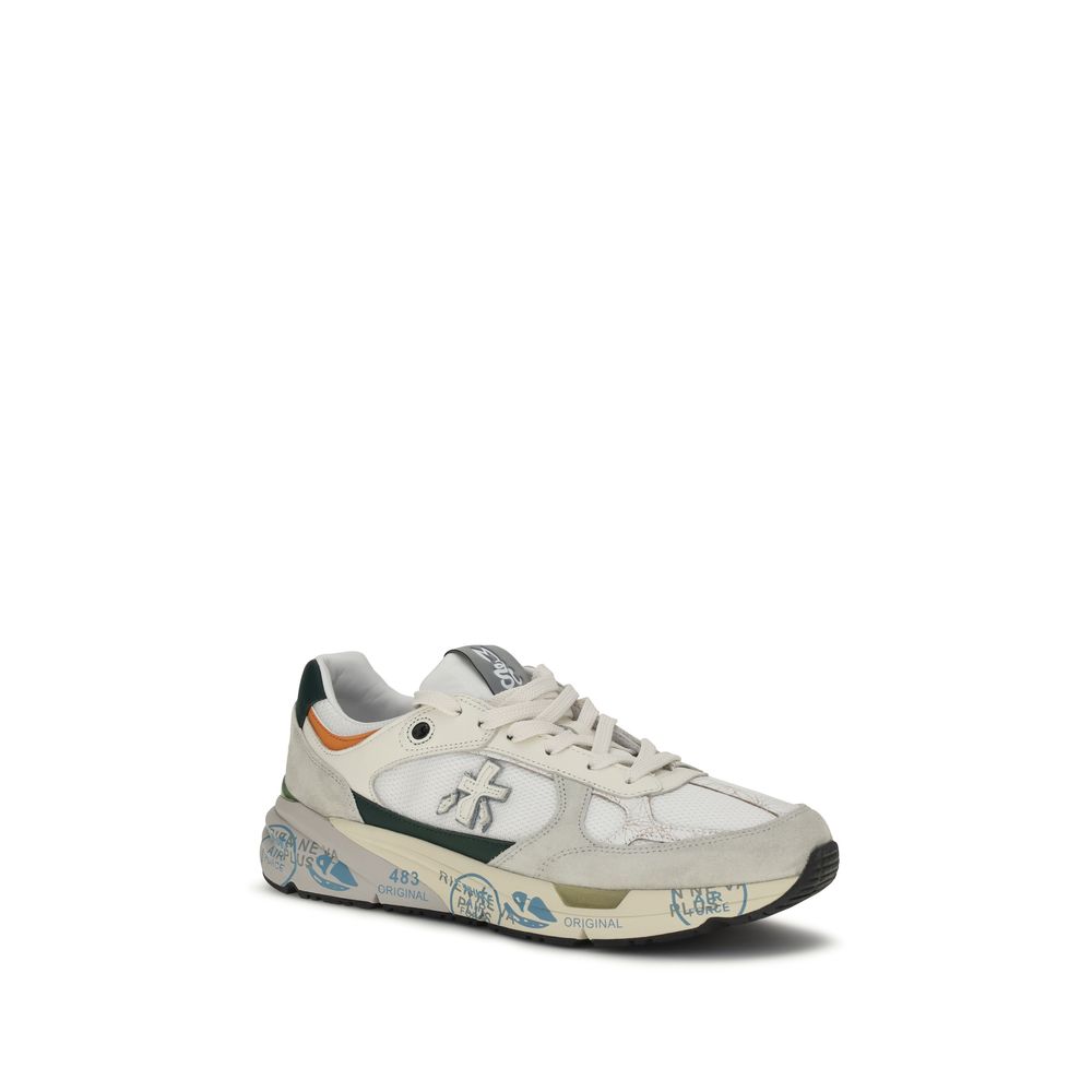 White Polyamide Athletic Sneakers