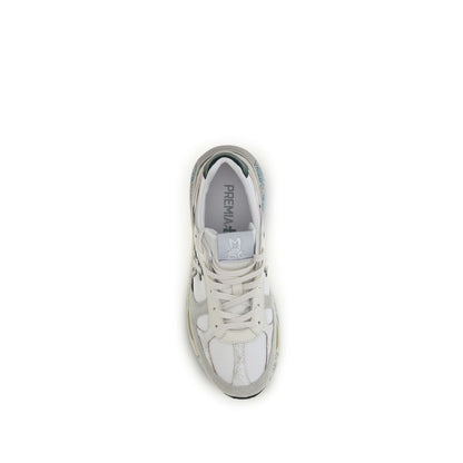 White Polyamide Athletic Sneakers