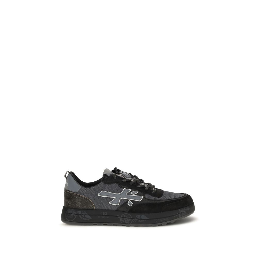 Black Calf Leather Bos Taurus Low Top Sneakers