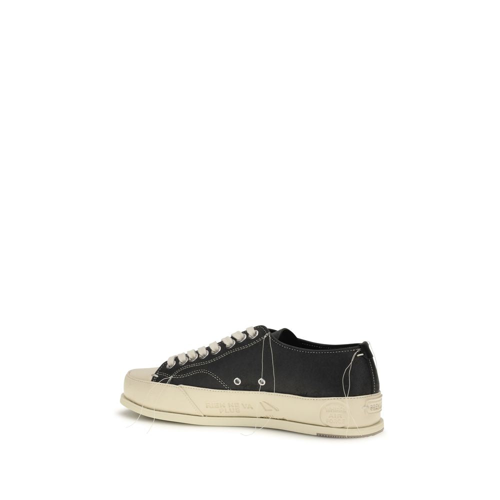 Black Calf Leather Bos Taurus Low Top Sneakers