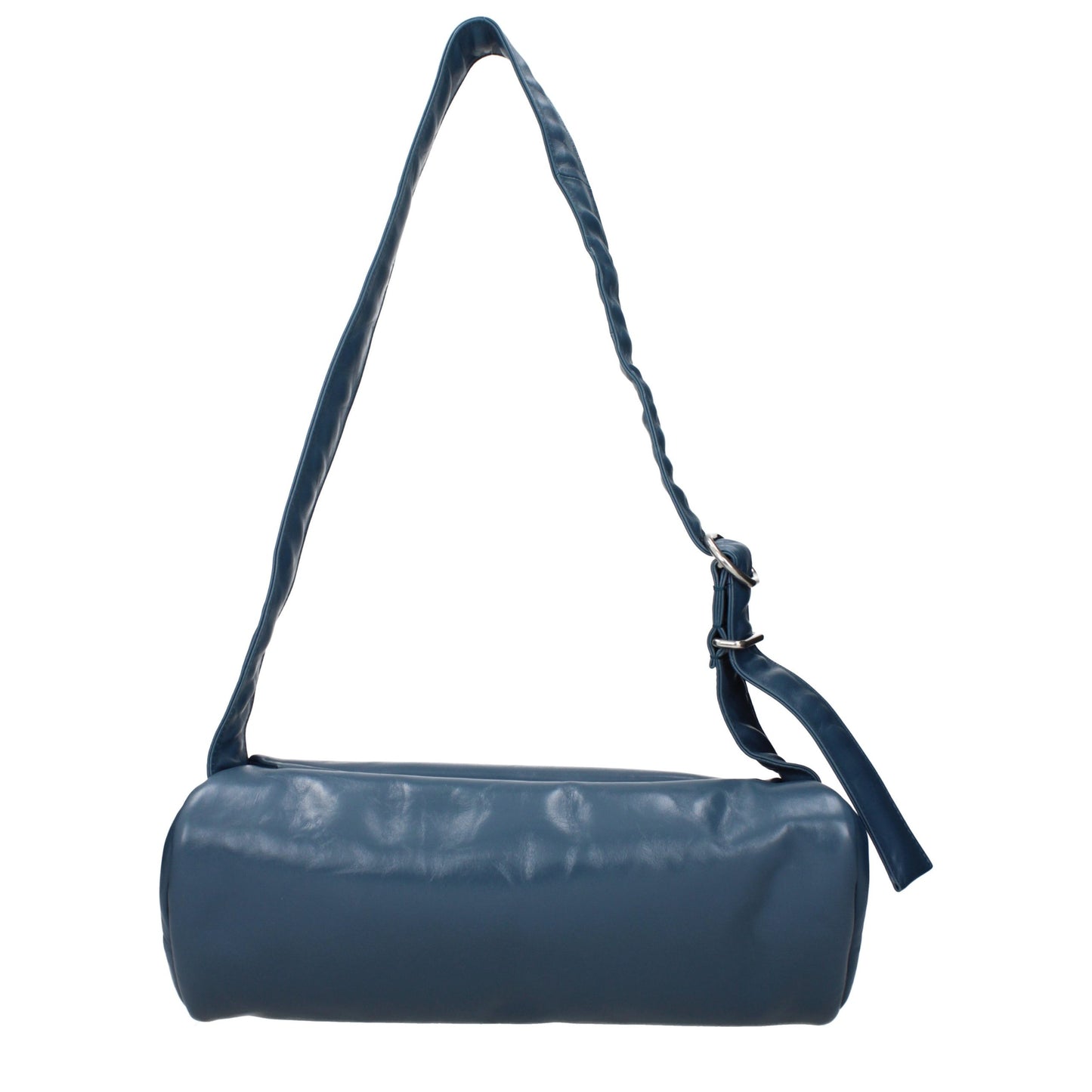 Blue Leather Crossbody Bag