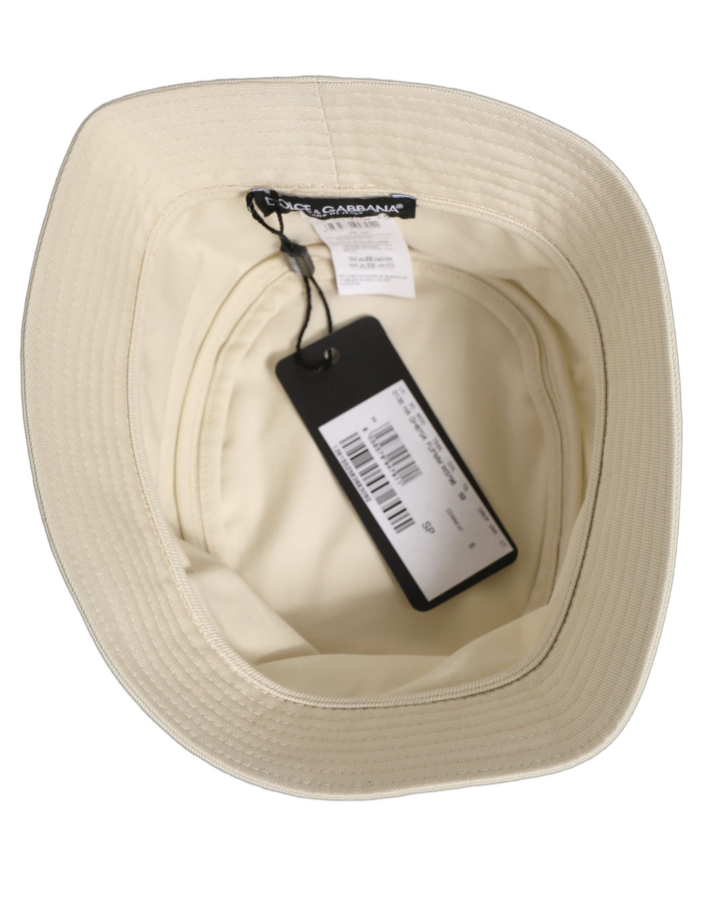 Men White Cotton Fisherman Bucket Hat