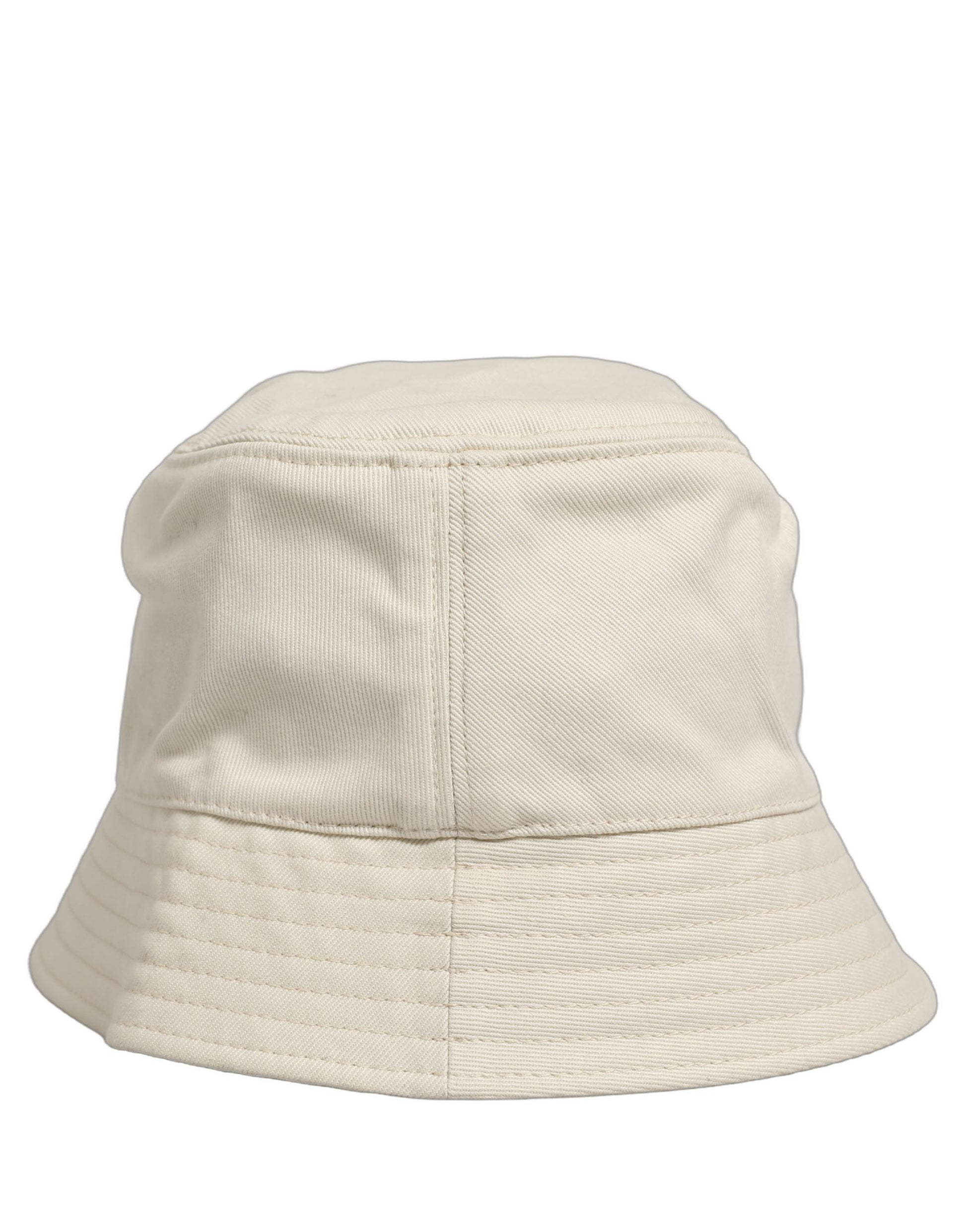 Men White Cotton Fisherman Bucket Hat