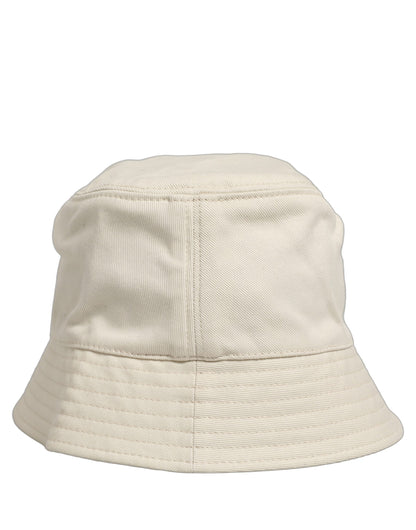 Men White Cotton Fisherman Bucket Hat