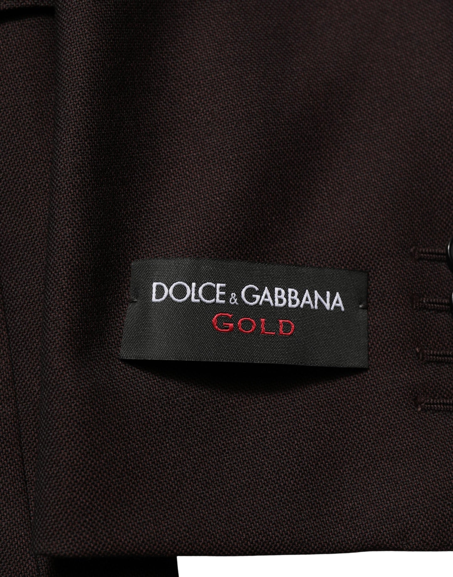 Brown Wool GOLD Single Breasted Men Jacket