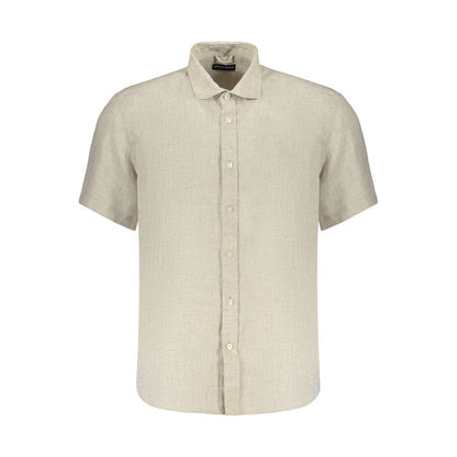 Beige Linen Men's Shirt