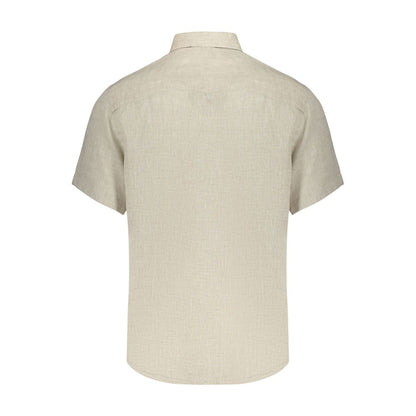 Beige Linen Men's Shirt