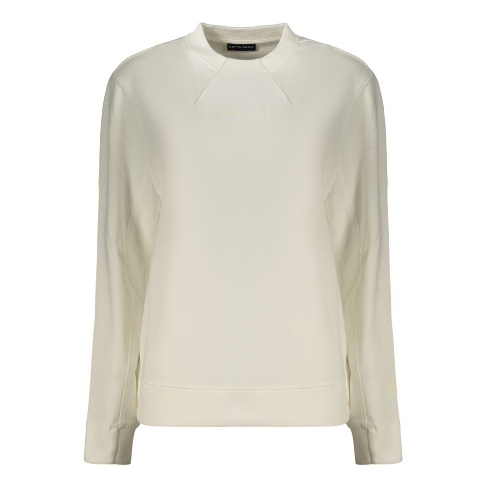 White Cotton Women's Sweatshirt