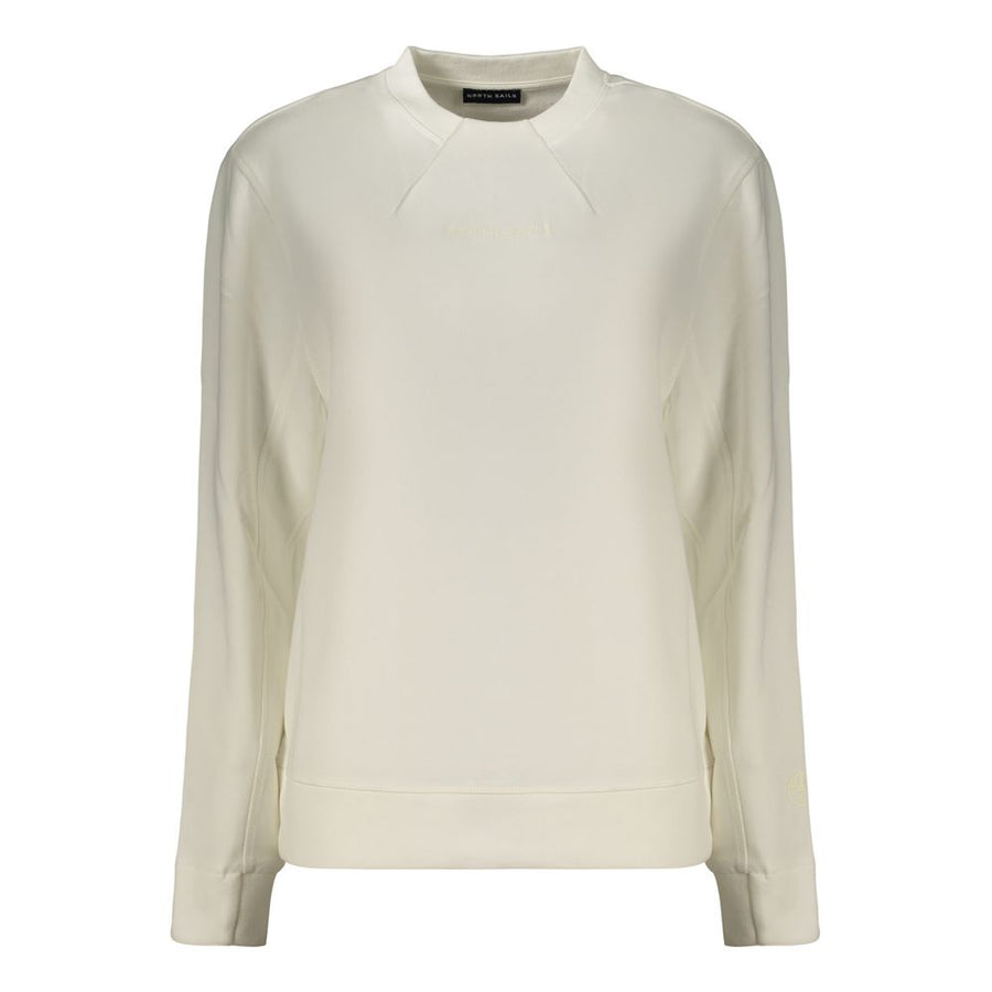 White Cotton Women's Sweatshirt