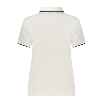 White Cotton Women's Polo Shirt
