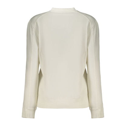 White Cotton Women's Sweatshirt