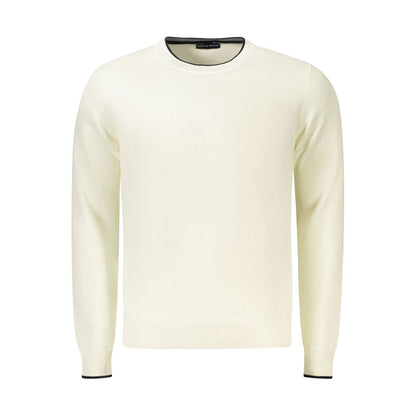White Cotton Men Jumper