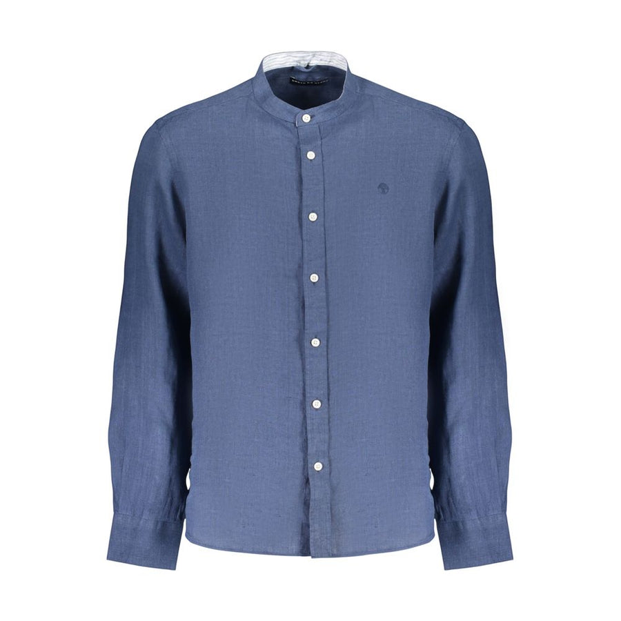 Blue Linen Mens Shirt