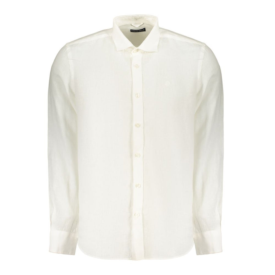 White Linen Men's Shirt