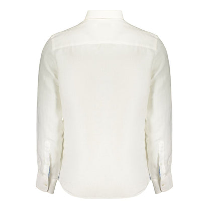 White Linen Men's Shirt