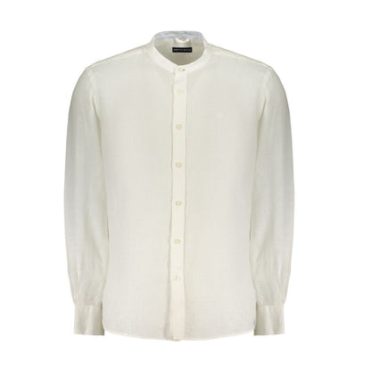 White Linen Men's Shirt