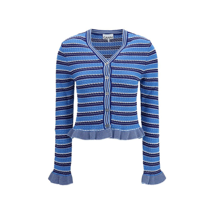 Blue Cotton Cardigan