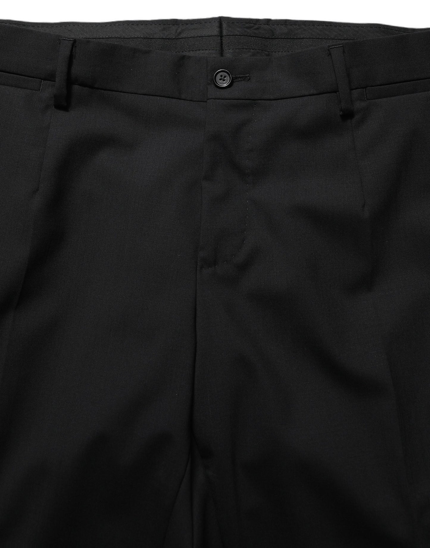 Black Wool Slim Fit Formal 2 Piece Men Suit