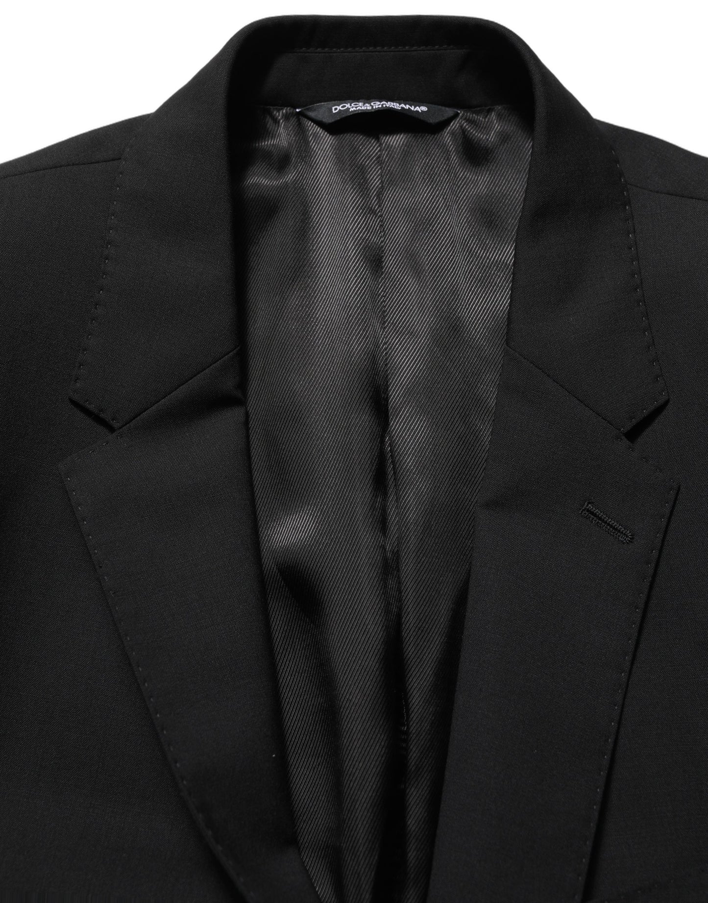 Black Wool Slim Fit Formal 2 Piece Men Suit