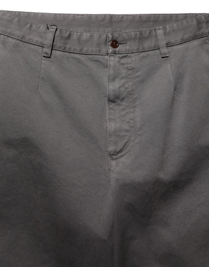 Dark Gray MidWaist Straight Men Trouser Pants