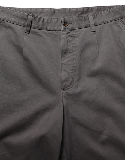 Dark Gray MidWaist Straight Men Trouser Pants