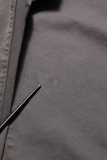 Dark Gray MidWaist Straight Men Trouser Pants