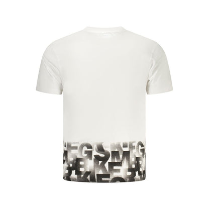 White Cotton Men's T-Shirt