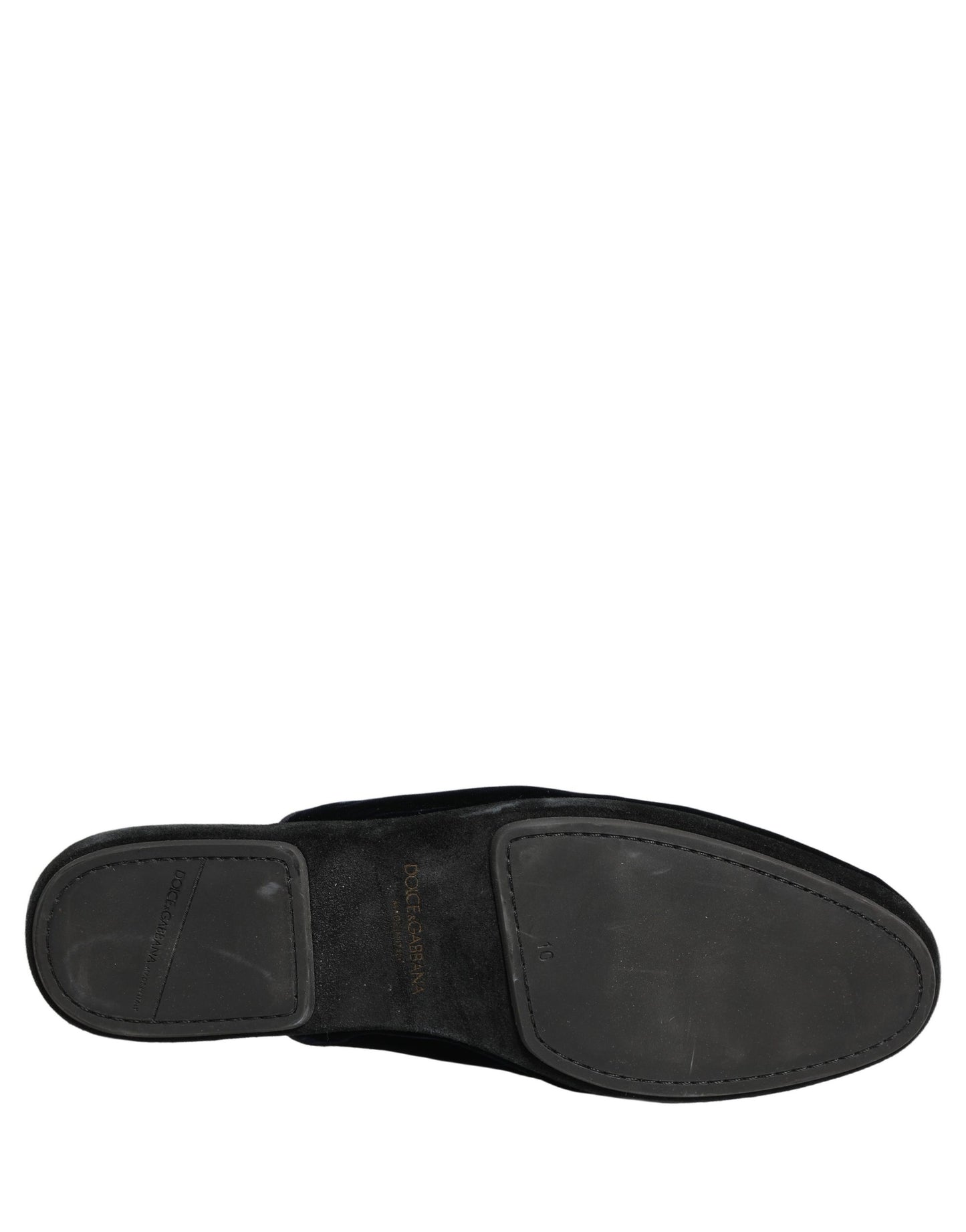 Dark Blue Suede Slides Flat Slipper Men Shoes