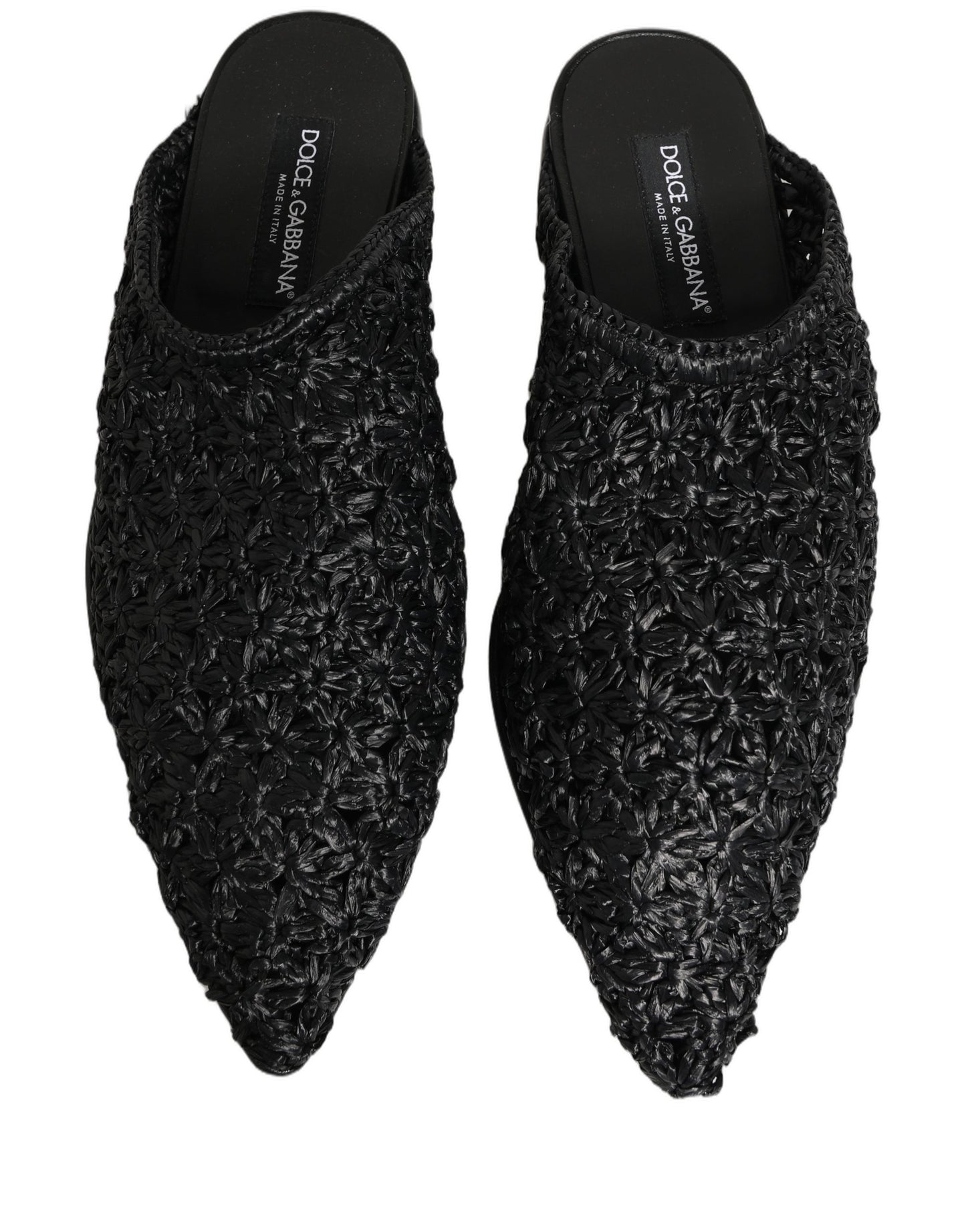 Black Mules Slides Slippers Men Flats Shoes