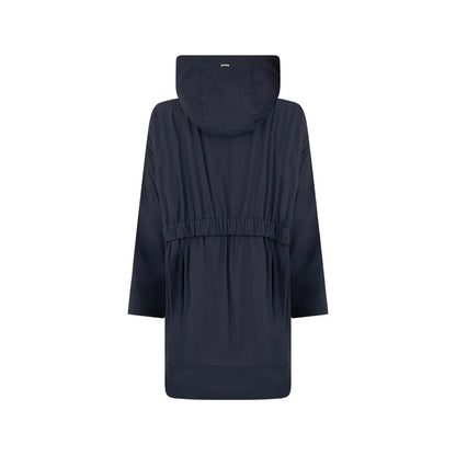 Blue Elastane Coat