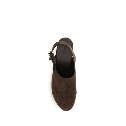 Brown Calf Leather Bos Taurus Clogs