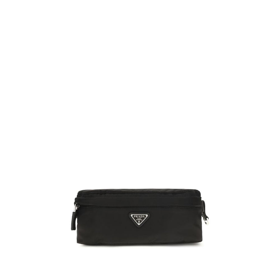Black Recycled Polyamide Clutch Bag
