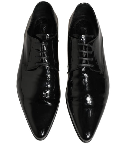 Black Leather Derby Dress Men Formal Shoes