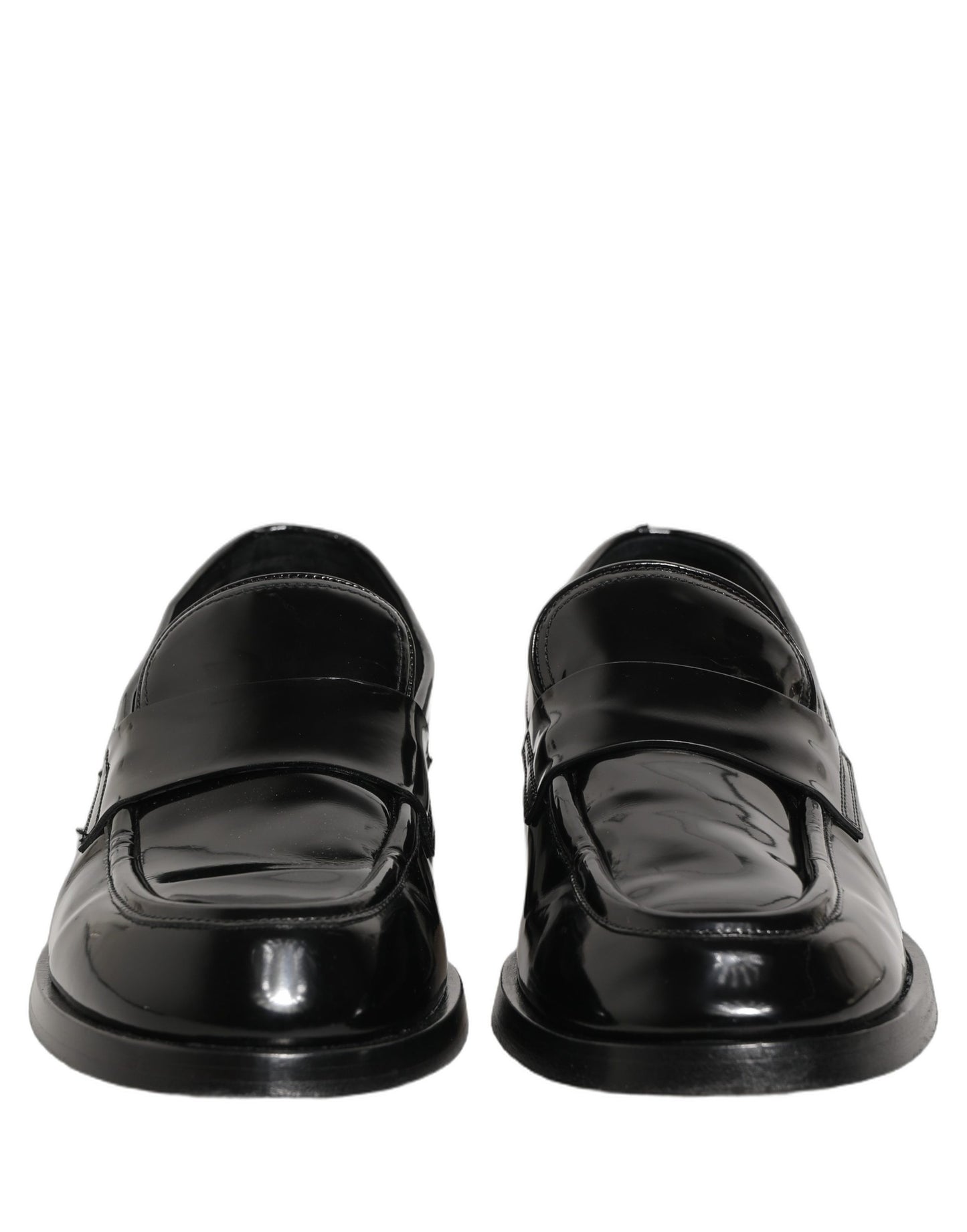 Black Leather Formal Men Dress Loafers Shoes
