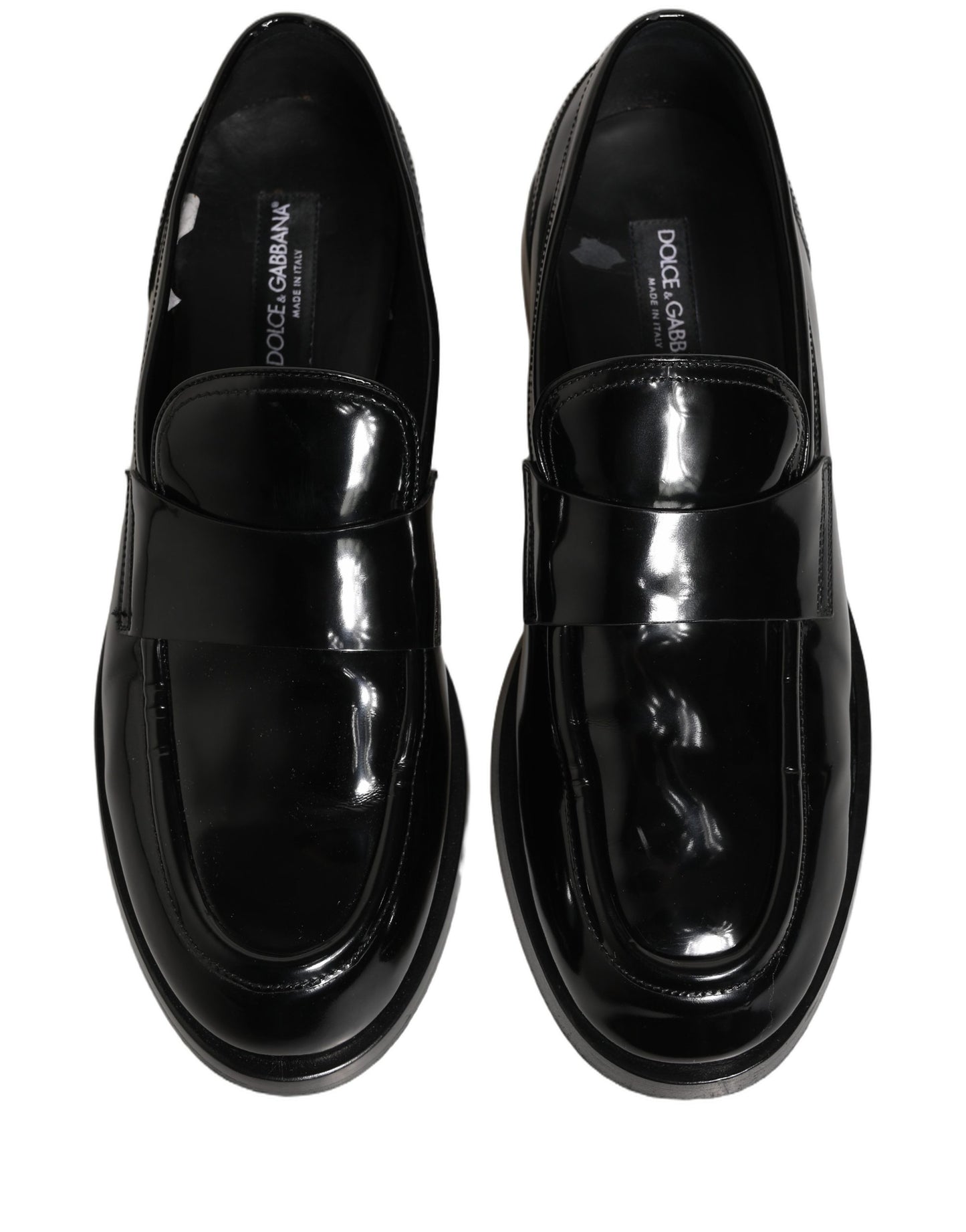 Black Leather Formal Men Dress Loafers Shoes