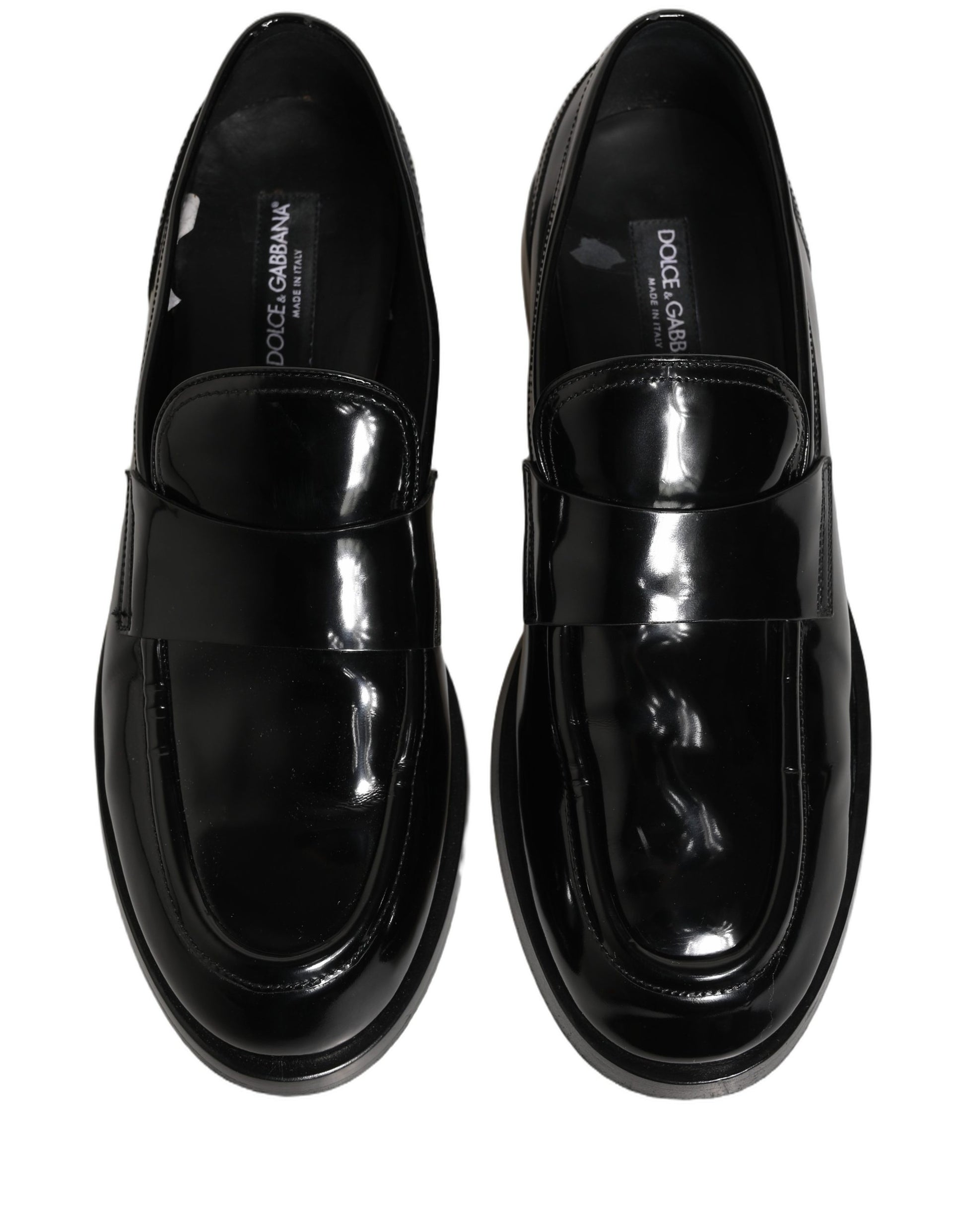 Black Leather Formal Men Dress Loafers Shoes
