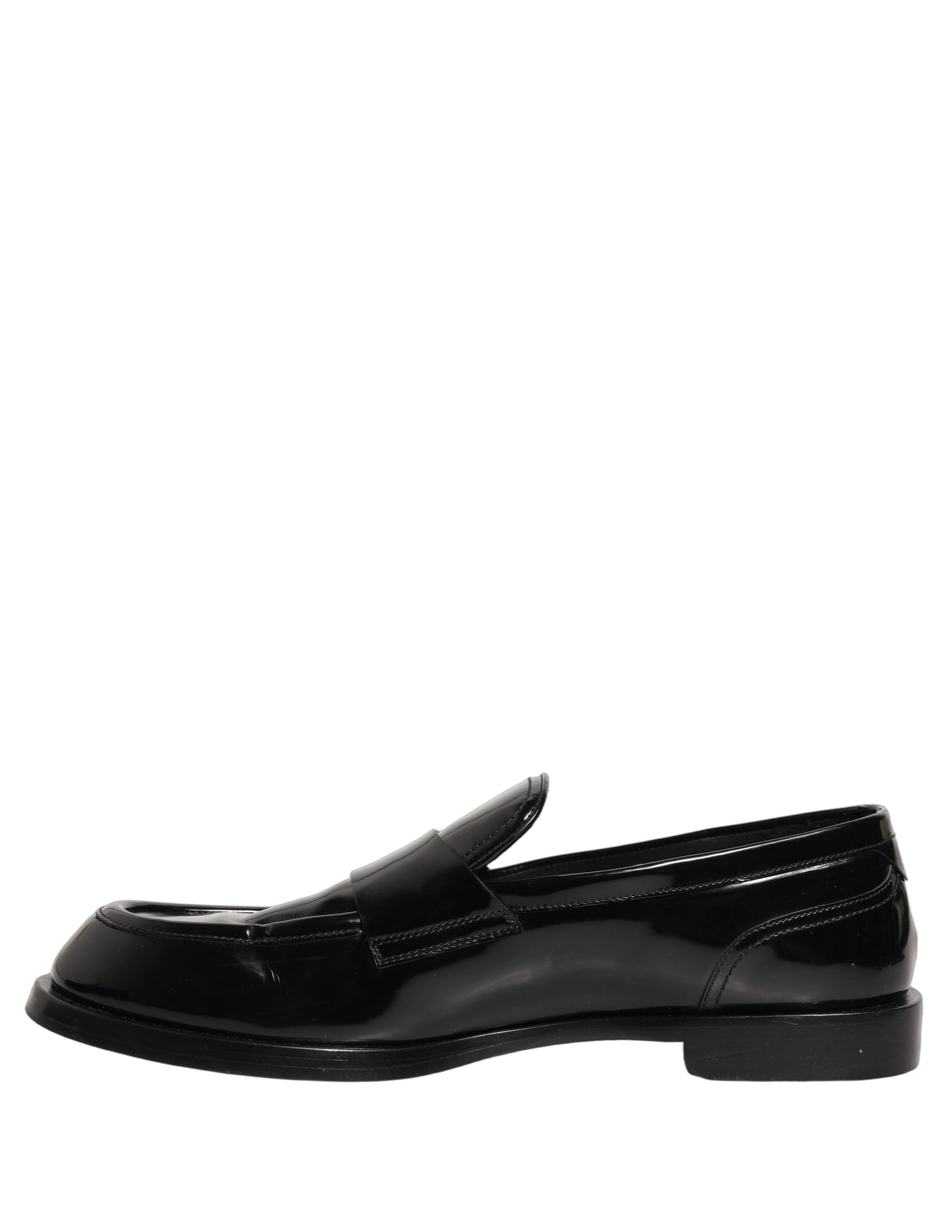 Black Leather Formal Men Dress Loafers Shoes
