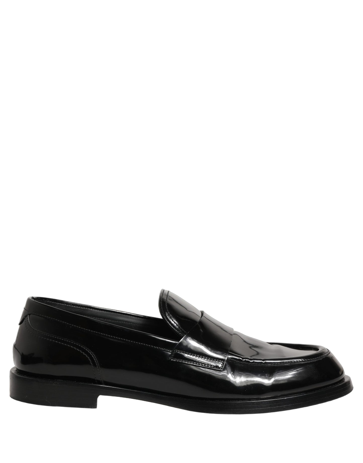 Black Leather Formal Men Dress Loafers Shoes