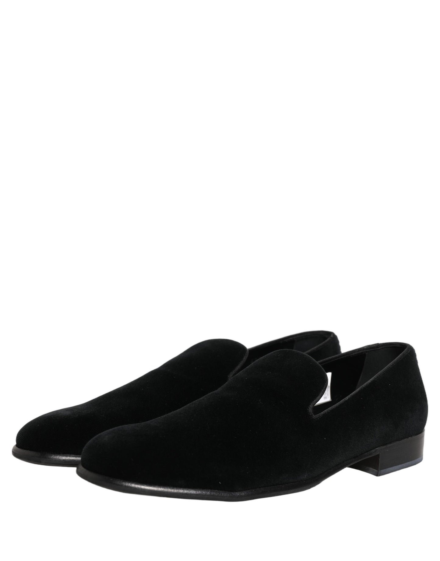 Black Velvet Loafers Formal Men Dress Shoes